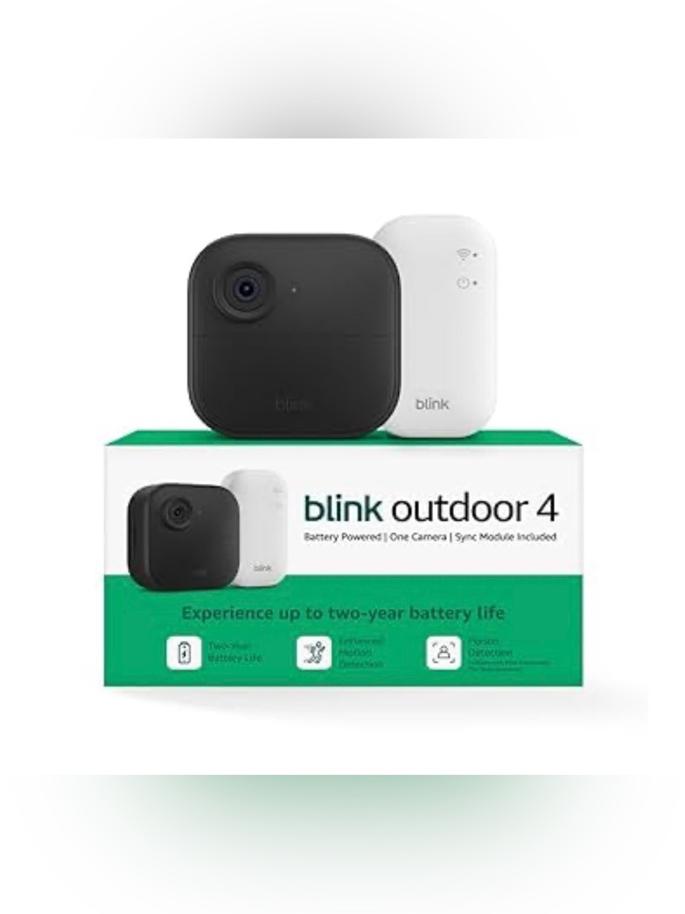 Blink Outdoor 4 Wireless Security Camera (Black) with Sync Module